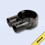 Univolt 20mm Branch 2-Way U Box