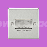 Knightsbridge Brushed Chrome 10AX Fan Isolator Switch