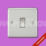 Knightsbridge 10AX 1G Intermediate Switch - Brushed Chrome