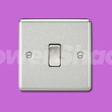 Knightsbridge 10AX 2-Way Switch - Brushed Chrome