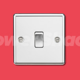 Knightsbridge 10AX 2-Way Switch - Polished Chrome