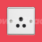 Knightsbridge 5A Unswitched Socket - Polished Chrome Finish