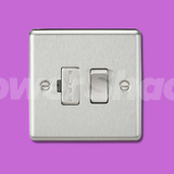 Knightsbridge 13A Switched Fused Spur Unit - Brushed Chrome