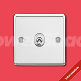 Knightsbridge 10AX 1G Intermediate Toggle Switch - Polished Chrome