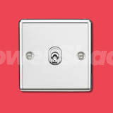 Knightsbridge 10AX 2-Way Toggle Switch - Polished Chrome