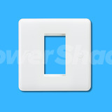 Knightsbridge Modular Data Face Plate - White Curved Edge