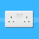 Knightsbridge 13A 2G DP Switched Socket