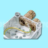 Wiska Combi Earthing Clamp for 308 Junction Box Brass Glands