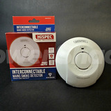 Hispec - Mains Smoke Detector with 9v Battery Backup