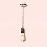 Forum Lighting Dale Vintage ES Pendant with Twisted Cable