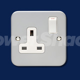 Eurolite 13Amp Metal Clad Switched Dp Socket