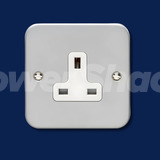 Eurolite 13Amp Metal Clad Unswitched Dp Socket