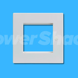 Knightsbridge White Modular Faceplate - Square Edge