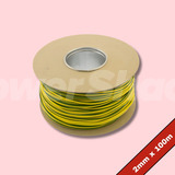 UNICRIMP Green/Yellow PVC Earth Sleeving 100m