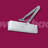 RUTLAND TS.9205 DOOR CLOSER + SEMI-RADIUS COVER, FLATBAR ARMSET, SILVER - 11626