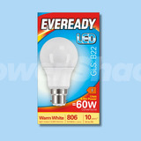 Eveready 8.8W LED GLS Lamp - 806lm - WARM WHITE