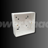 1 Gang PVC Pattress Back Box - Round Corners