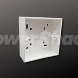 1 Gang PVC Pattress Back Box - Square Corners