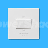 Knightsbridge Square Edge 10A Fan Isolator Switch