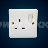 Verso 1 Gang Double Pole Switched Socket