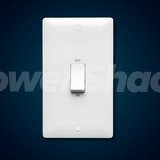 Verso Gang 50A Double Pole Vertical Switch Plate